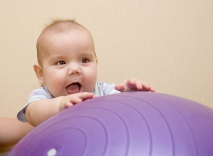 young boy with ball